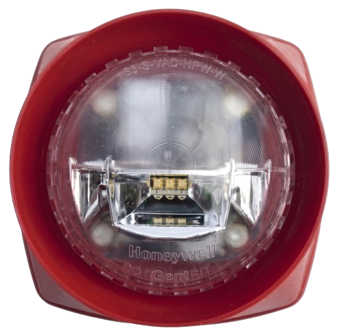 Honeywell Gent S3EP-VAD-HPW-R S-Cubed Kırmızı Adresli Çevre Koruma Sınıfı Yüksek Performanslı Beyaz Flaşörlü İkaz Ünitesi